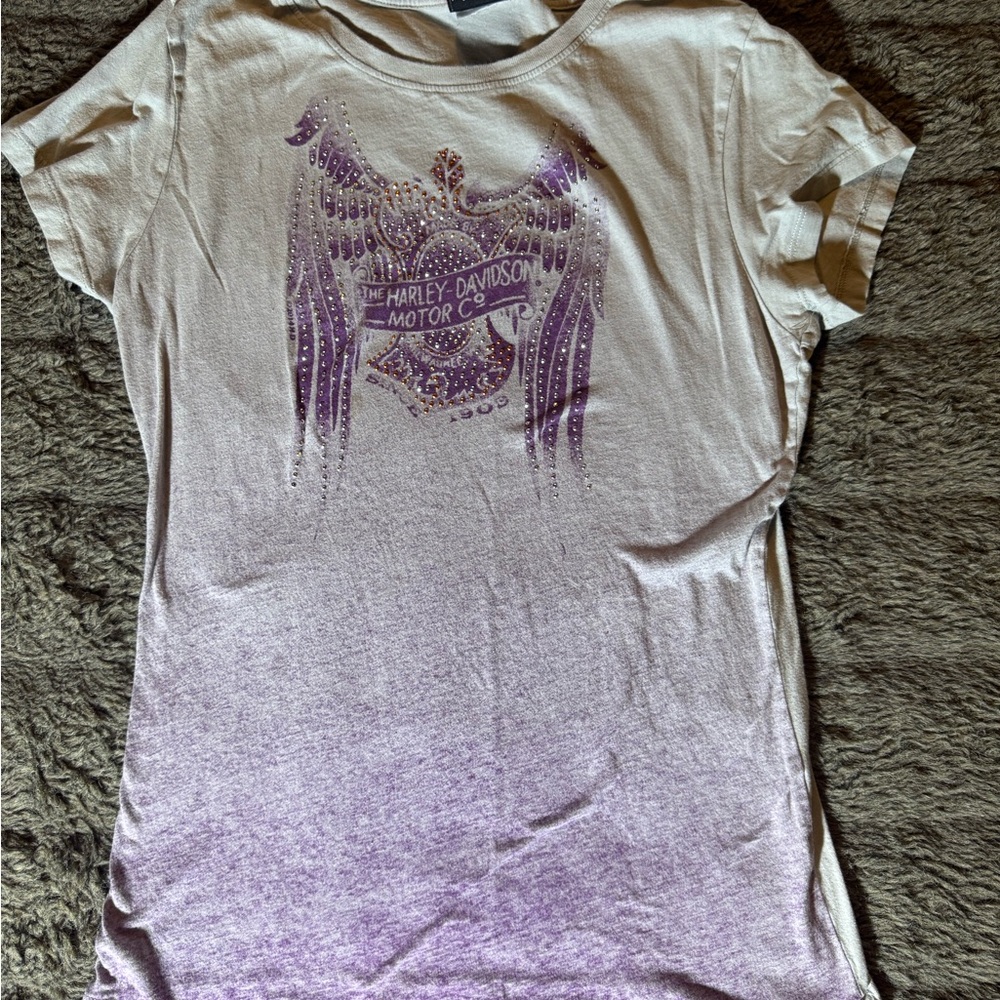 Harley-Davidson Richmond-Hill, ON Women's Purple Ombre T-Shirt 2014